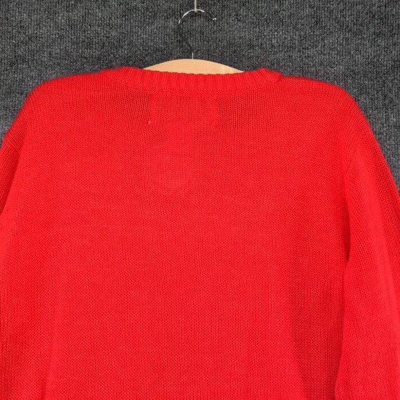 Merry Christmas Women's Christmas Tree Sweater Red S/M LED Lights W/Tags - Picture 6 of 11